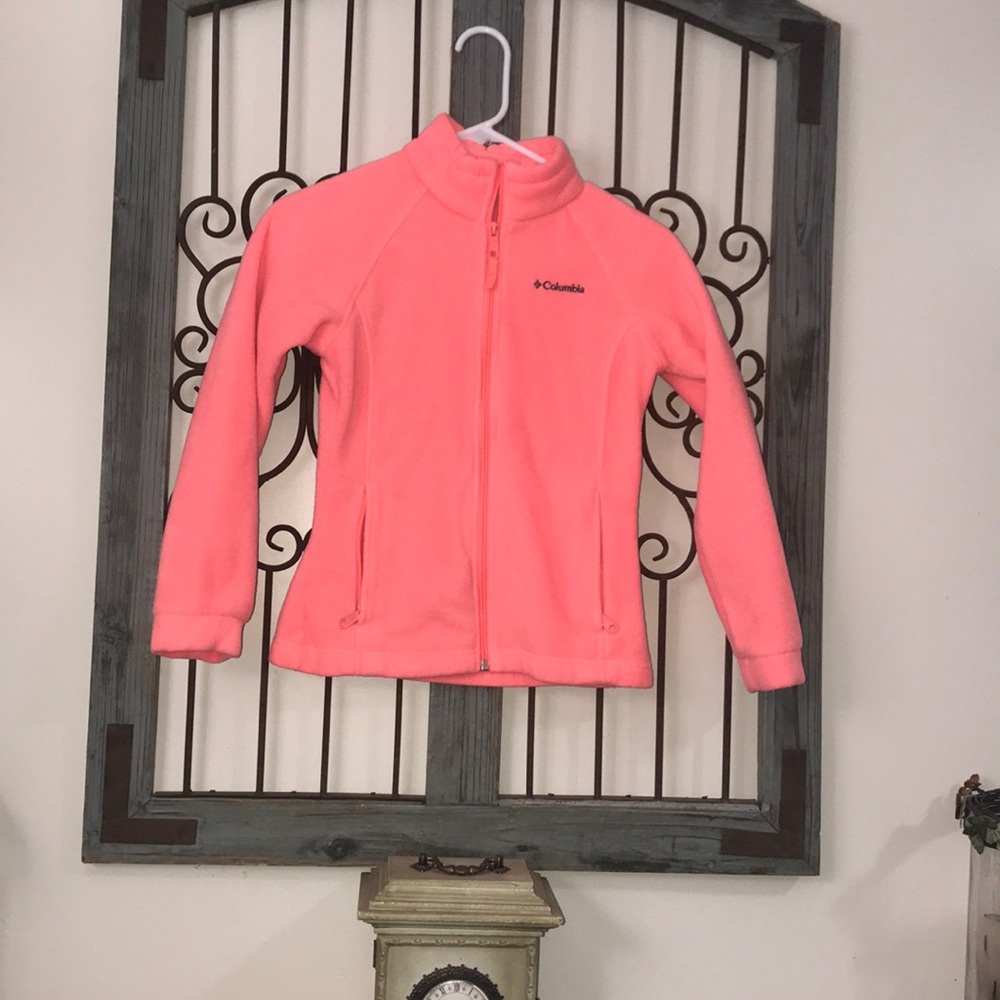 Columbia kids jacket coral size M!